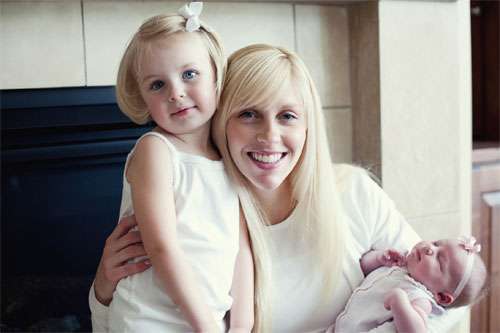 Elizabeth "Bunny" Bradley and her two daughters, Maggie and Claire