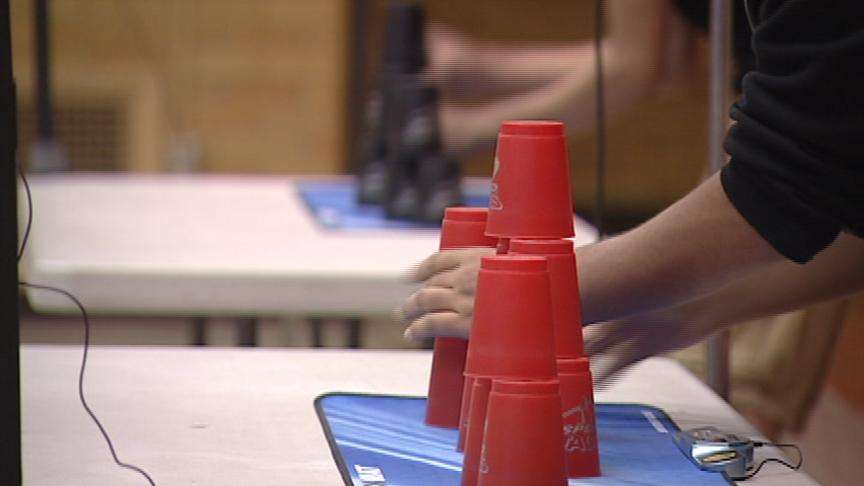 Local Elementary School Takes Up Speed Stacking