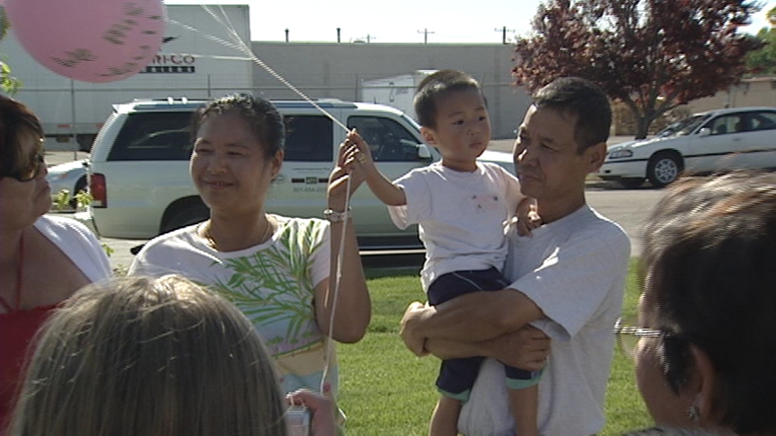Hser Nay Moo's parents attended Sunday's memorial