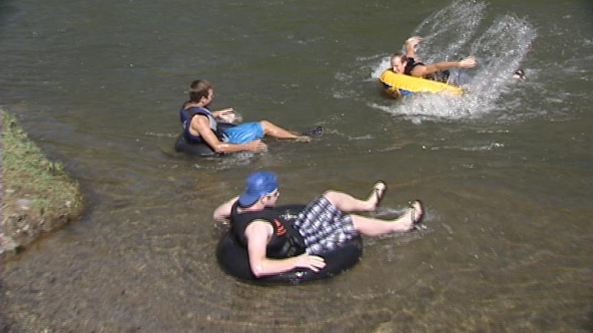 David Hintze and his friends say they always wear their life jackets when they go tubing on the Weber River.