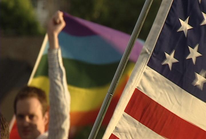 Hundreds of anti-Prop. 8 supporters gathered at the state capitol Wednesday evening, claiming victory.