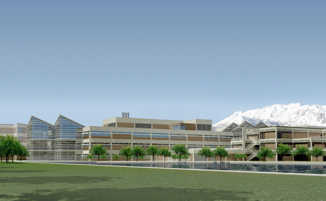 Artist's rendering of the new Utah Valley University science building.