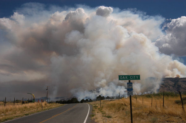 Oak City Wildfire Grows to 7,000 acres