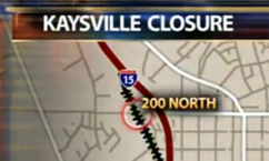 Road Closing for Construction in Kaysville