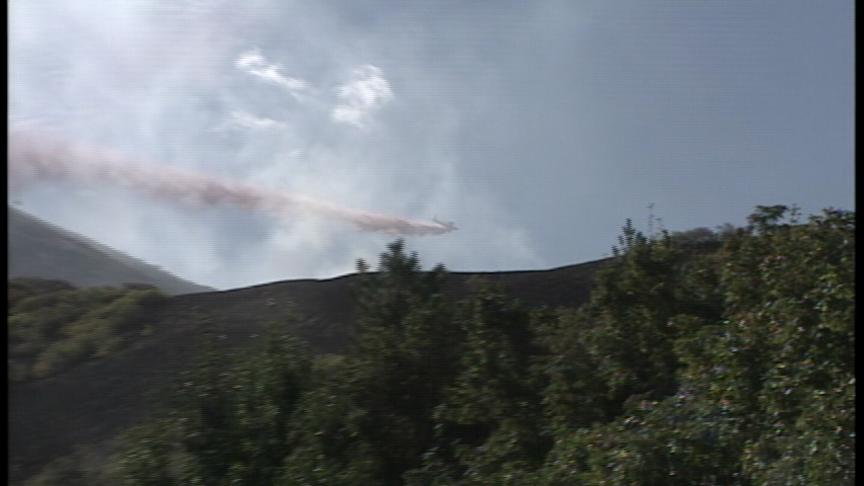 Firefighters Work To Contain East Bench Fire