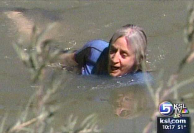 Activists Go for Swim in Jordan River