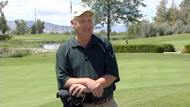 Darin Taylor on the golf course.