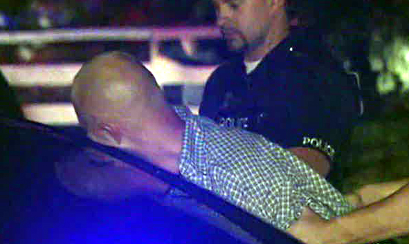 The suspect is arrested