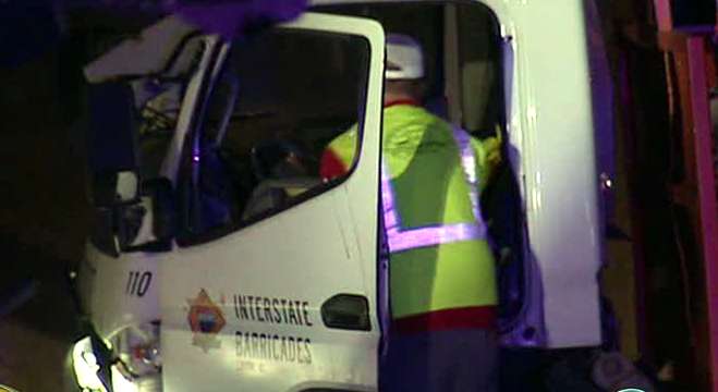 Driver of truck that slid off overpass may have been disoriented