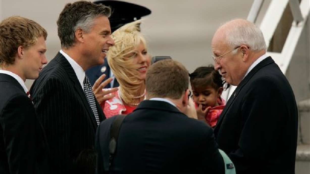 Cheney Makes Short Stop in Salt Lake