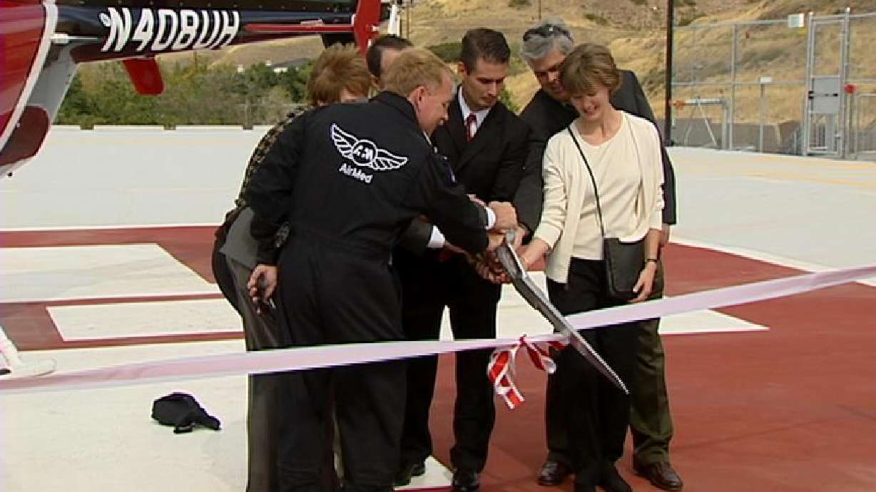 Ceremony Held for Opening of New Helipad