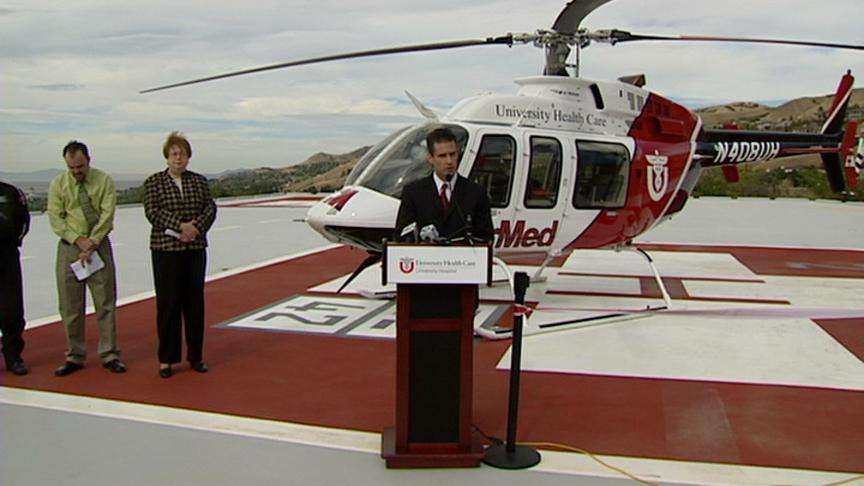 Ceremony Held for Opening of New Helipad