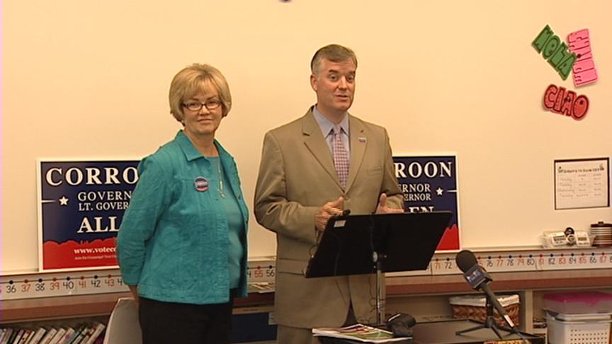 Peter Corroon released his education plan Monday, saying
students who graduate with only the required 18 credits of core
academic classes are unprepared for college or the work force.