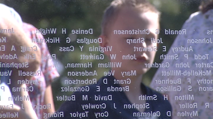 At Saturday's ceremony, 346 new names were added to the Wall of Honor in Library Square