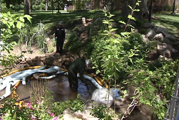 Cleanup of SLC oil leak continues