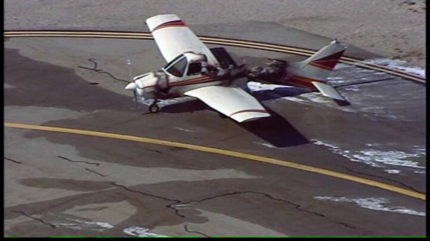 Single-Engine Plane Catches Fire at Airport 2