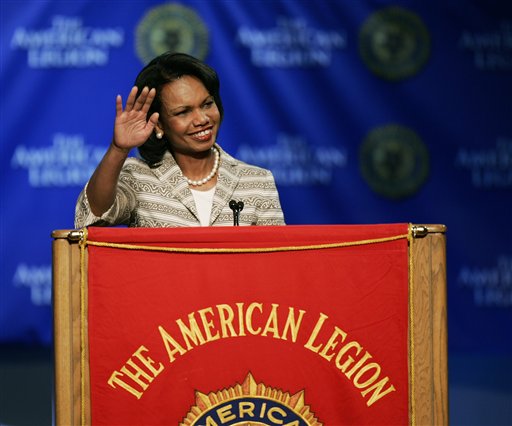 Rice Addresses American Legion