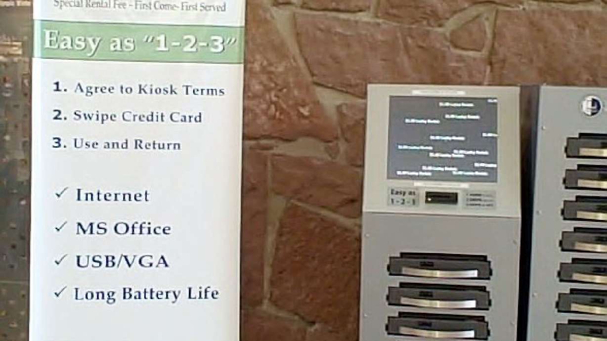 Laptop vending machine introduced at U of U