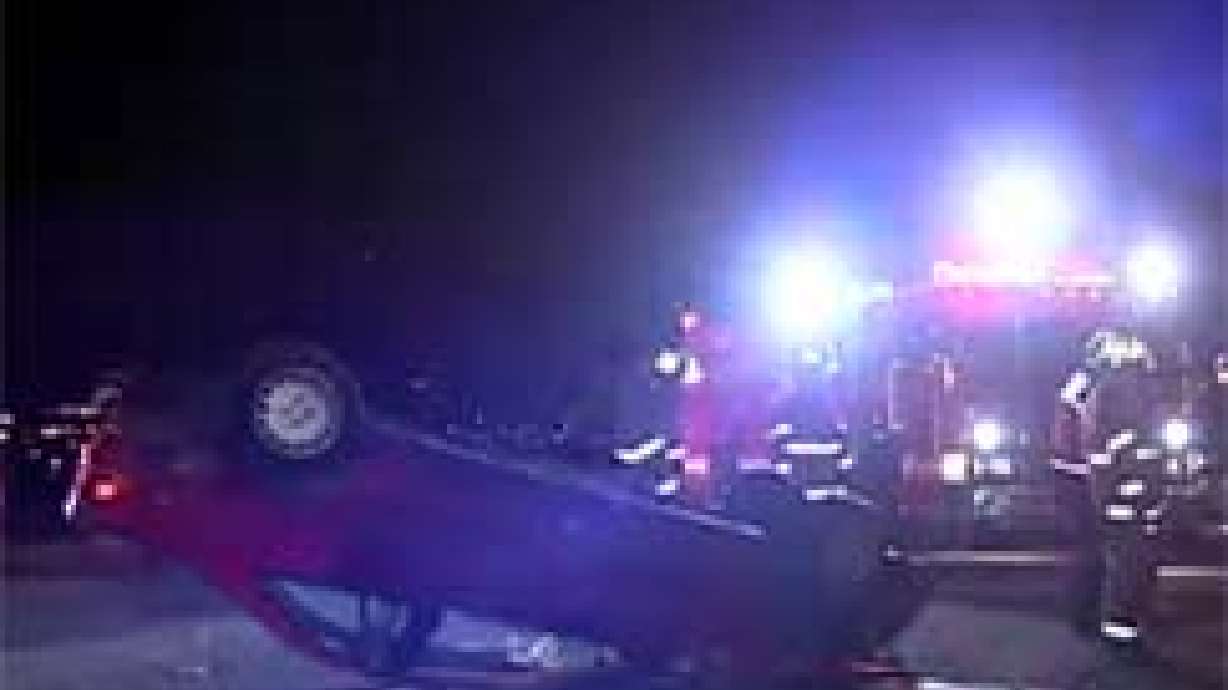 Driver Seriously Injured in Rollover Accident