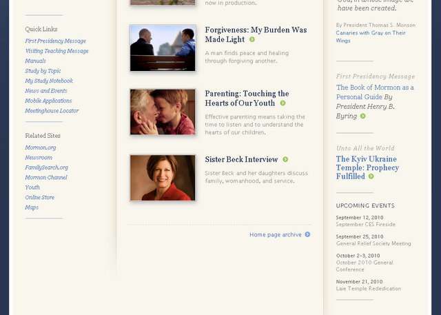The new.lds.org site is still a work in progress. Some features and elements are still being developed.