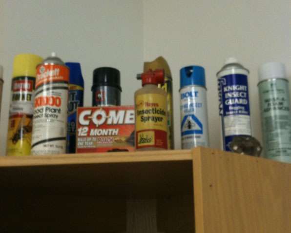 Chemicals and
pesticides confiscated from Salt Lake schools