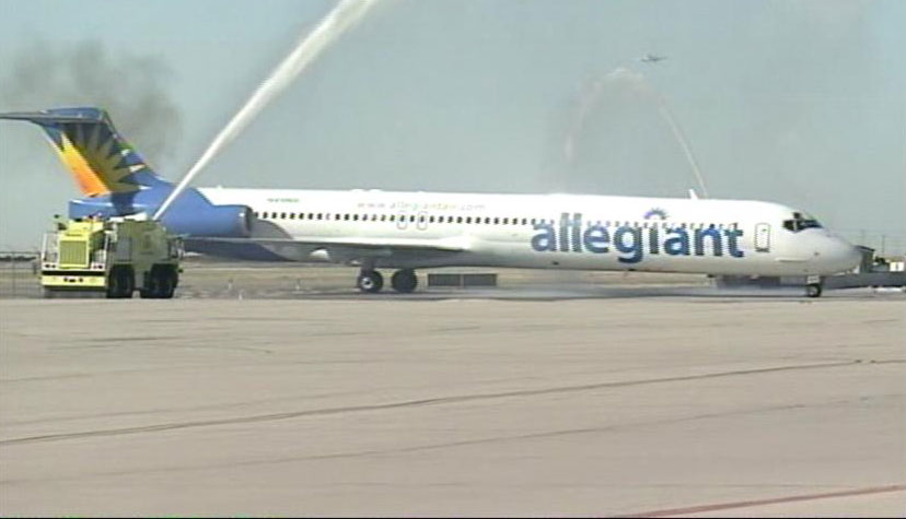 The National Guard troops received a water cannon salute coming home to Utah Tuesday afternoon.