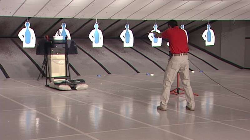 With the help of local police officers, High Protection Company employees took the glass to a shooting range Saturday to run it through some tests.