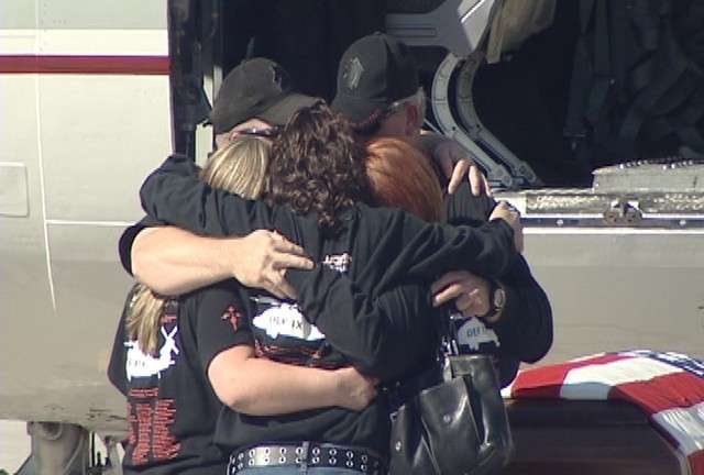 The charter jet carrying Wagstaff arrived right on time, but it was too soon for family.