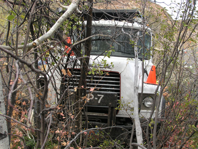 Driver killed after jumping from dump truck in Logan Canyon