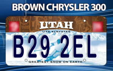 The suspect was last seen in a brown Chrysler 300 with a Utah license plate B29 2EL.