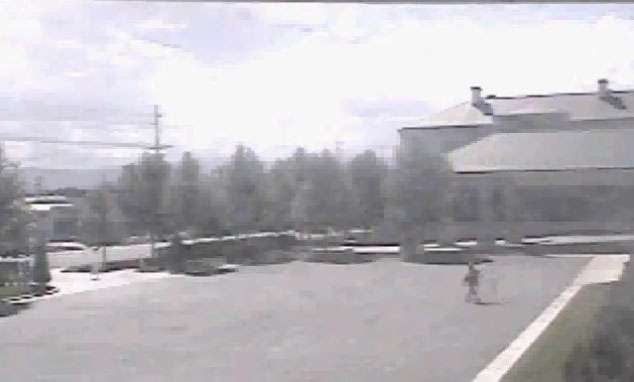 Security video shows Barrett at Grand America Hotel parking lot.