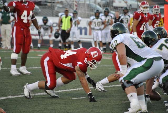 Dixie State DE John Godinet (Levi Arnone/Dixie Sun)