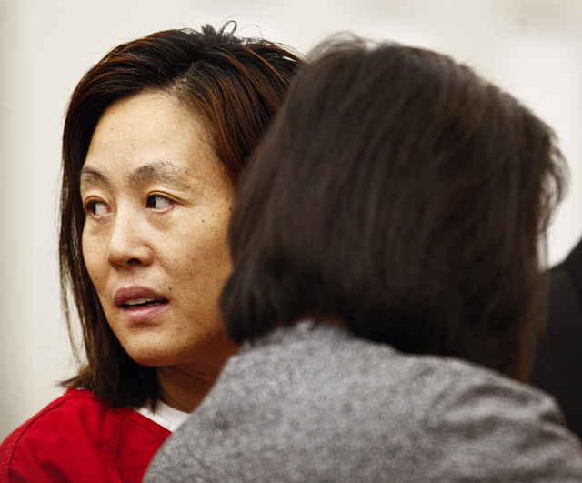 Sun Cha Warhola appears in 2nd District Court in Farmington on Oct. 18, 2010. A judge on Tuesday found that she is not competent to stand trial on charges of murdering her two children and she will remain in the Utah State Hospital.
