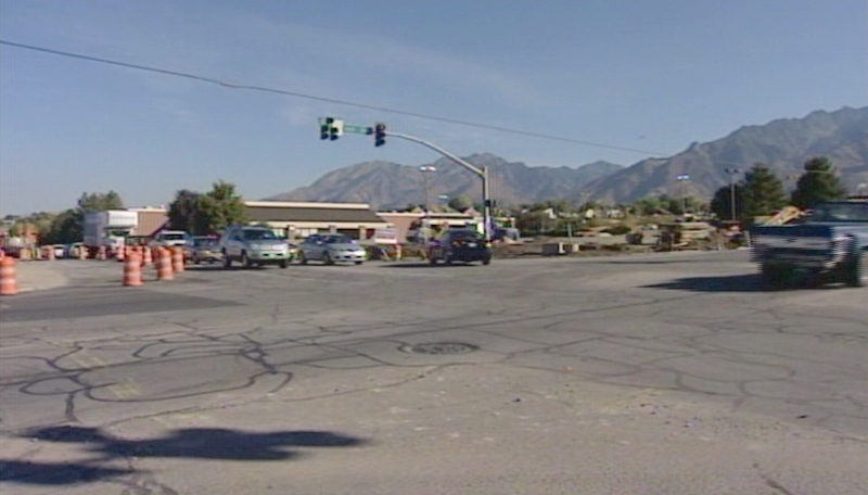 The intersection at 10600 South and 1300 East in Sandy.