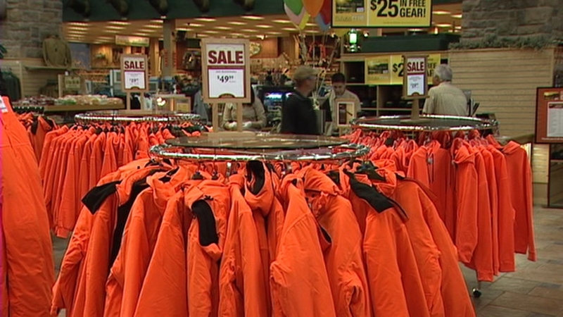 Racks of orange clothing hit you in a huge display as soon as you walked through Cabela's front doors.