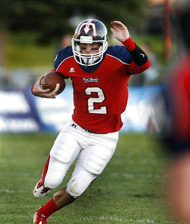 Springville quarterback Steve Bates has thrown for over 1,800 yards and 23 TDs this year as the Red Devils prepare to take on Olympus in the first round. (Stuart Johnson, Deseret News).