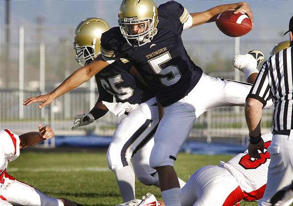 Westlake quarterback John Ursua is a dual threat quarterback who could give East's defense fits in the first round. (Stuart Johnson, Deseret News).