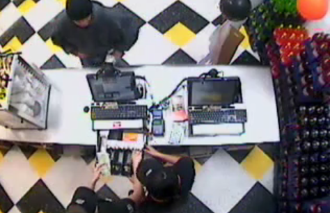 Surveillance video of Little Caesars armed robbery released