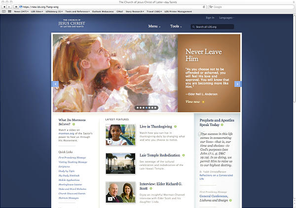 LDS Church launching major Web upgrade
