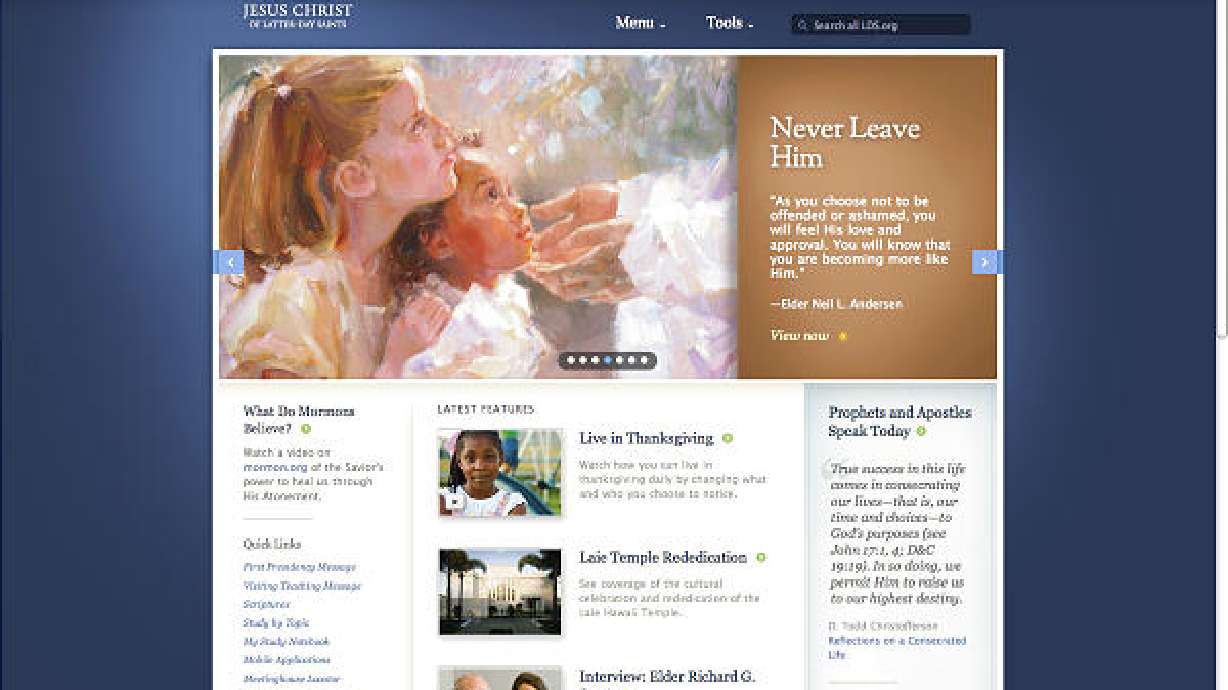 LDS Church launching major Web upgrade