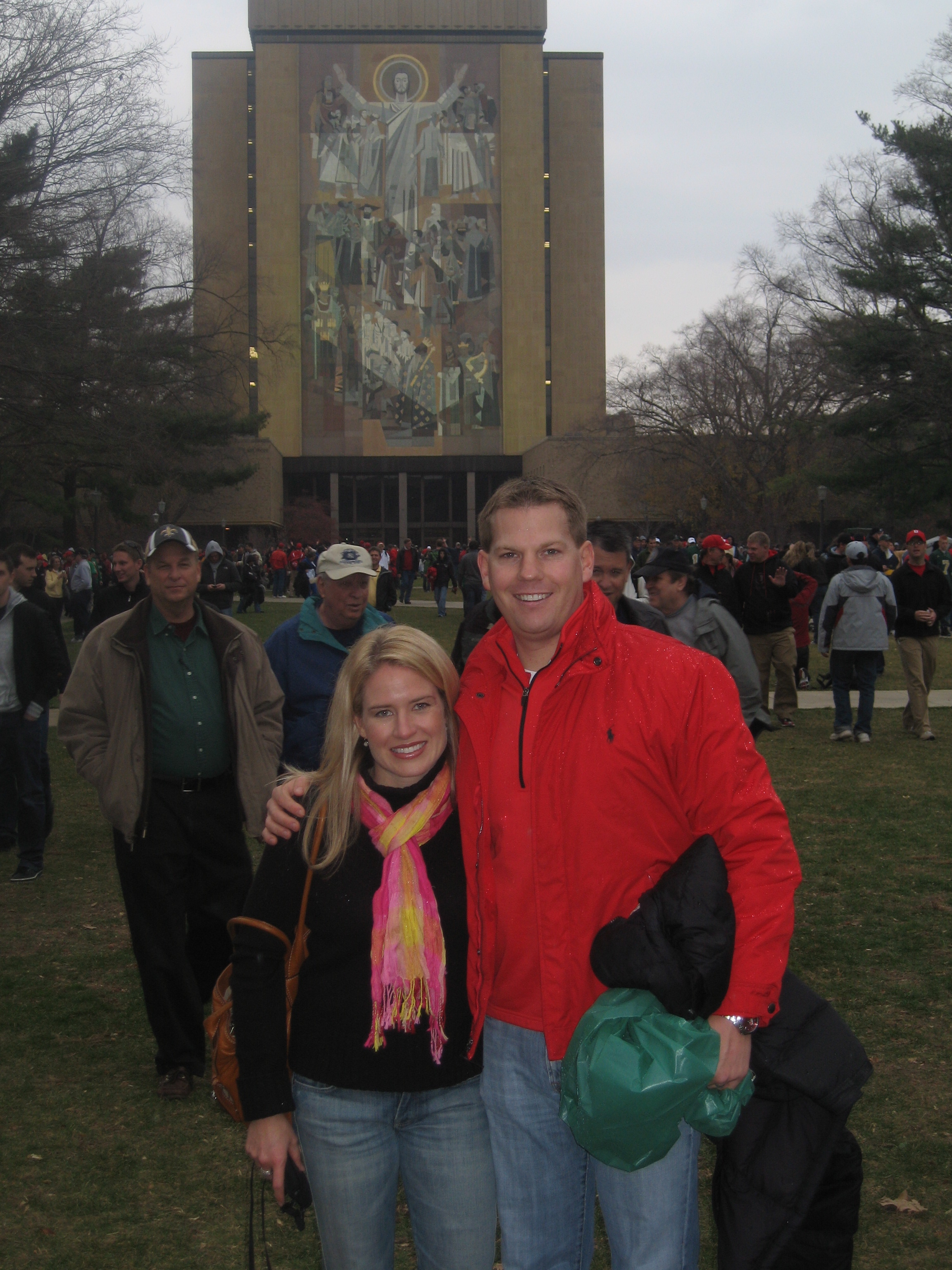 Liz and Creighton at Notre Dame