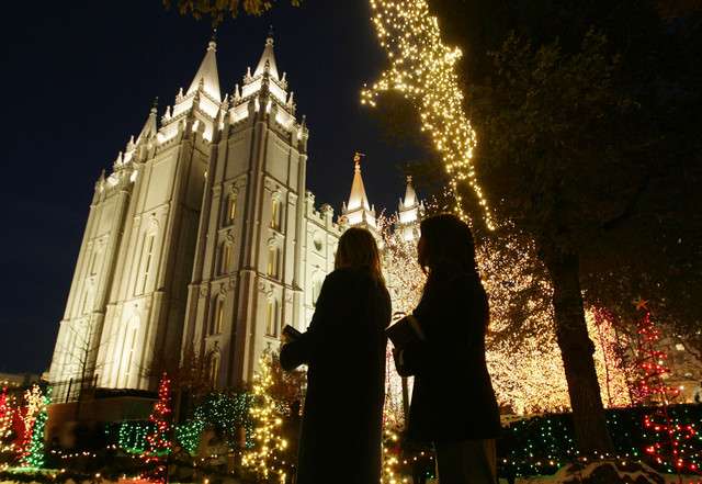 Visiting Temple Square during the Christmas season to see all the lights is a tradition for thousands of families. Many travel from outside of Utah to see the displays.(Jeffrey D. Allred, Deseret News)