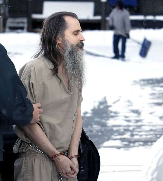 Brian David Mitchell arrives at federal court as his trial resumes Monday. (Scott G. Winterton, Deseret News)