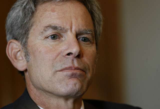 Salt Lake City Mayor Ralph Becker addressing the media Thursday morning about the second oil leak from a Chevron pipe line. (Laura Seitz/Deseret News)