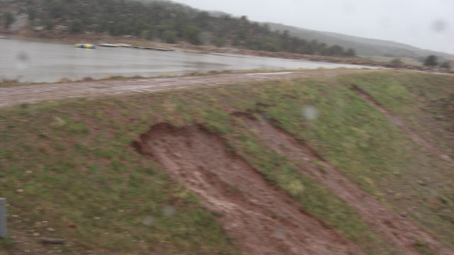 The Trees Ranch Dam is "earthen," not concrete, and located on private property.