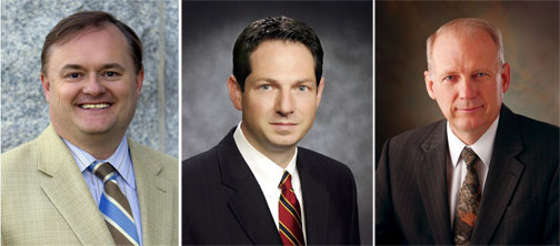 From left to right: Michael Mower, Derek Miller, Ron Bigelow. Click to enlarge.