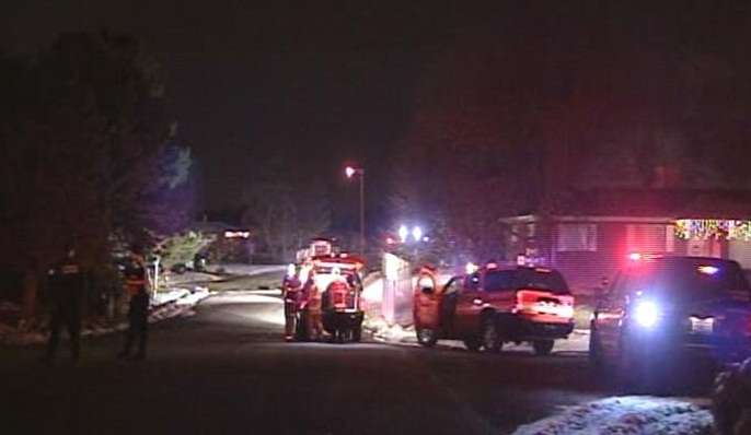 Car hits house, ruptures gas line