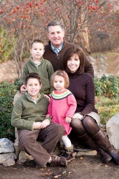 Diane Berg is pictured here with her family