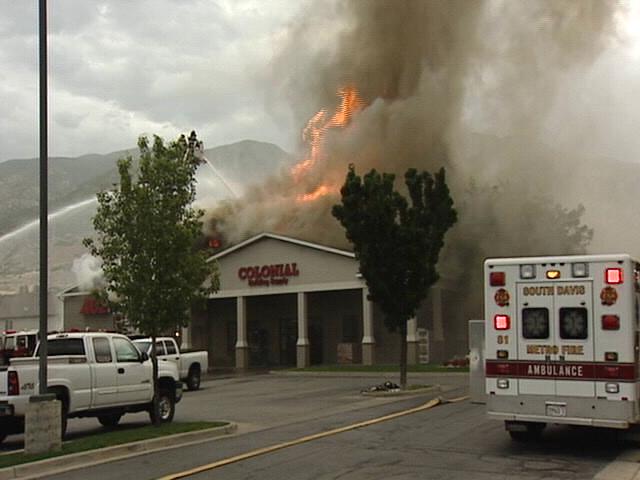 Colonial Building Supply burned to the ground last July after roofers accidentally sparked a fire.