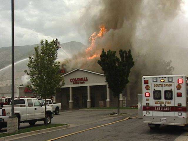 Colonial Building Supply burned to the ground last July after roofers accidentally sparked a fire.